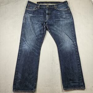 Polo Ralph Lauren Hampton Straight Leg Jeans Mens Size 38x30 Distressing READ